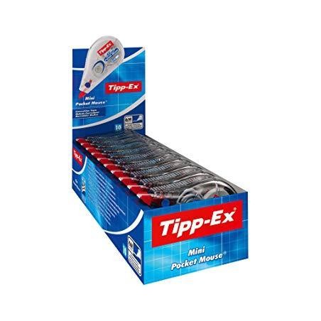 TIPP-EX CINTA CORRECTORA TIPP-EX MINI POCKET MOUSE 5MMX6M CAJA 10 UD