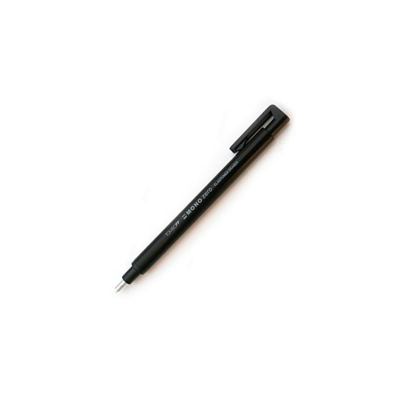 TOMBOW PORTAGOMAS MONO ZERO PUNTA 2,3MM REDONDA CUERPO NEGRO