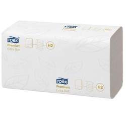 TORK XPRESS TOALLA DE MANO ENTREDOBLADA SISTEMA H2 34X21,2CM 2 CAPAS EXTRA SUAVE BLANCO PACK