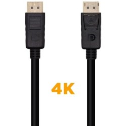 AISENS CABLE DISPLAYPORT V1.2 4K@60HZ DP/M - DP/M NEGRO 1,0M