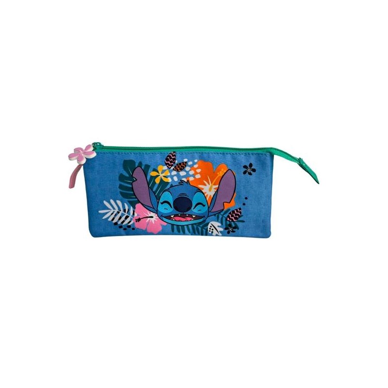 TOYBAGS ESTUCHE TRIPLE STITCH TROPICAL 8X22X8CM POLIÉSTER TRANSPIRABLE