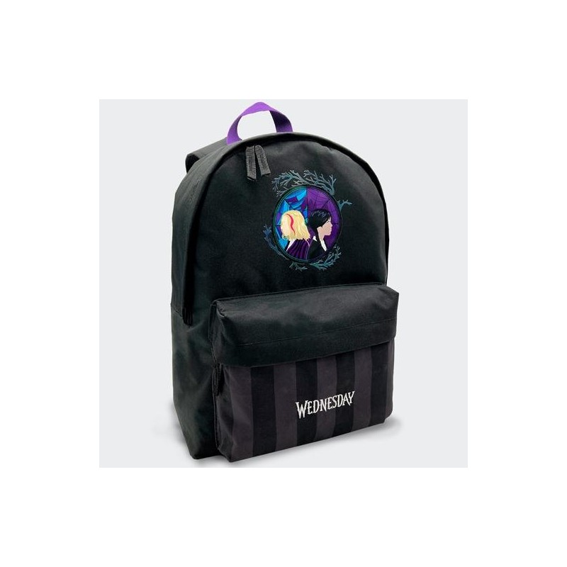 TOYBAGS MOCHILA AMERICANO WEDNESDAY MIERCOLES ADDAMS Y ENID COMPARTIMENTO PORTALAPTOP