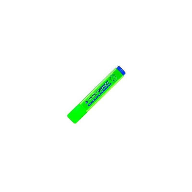 TRATTO VIDEO MARCADOR FLUORESCENTE VERDE -12U-