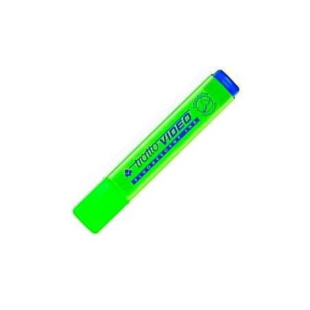 TRATTO VIDEO MARCADOR FLUORESCENTE VERDE -12U-