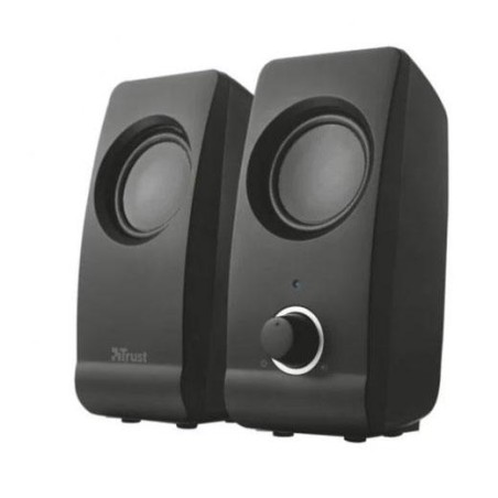 TRUST ALTAVOCES 2.0 REMO SPEAKER SET 8W RMS ALIMENTADOS POR USB CONTROL VOLUMEN NEGRO