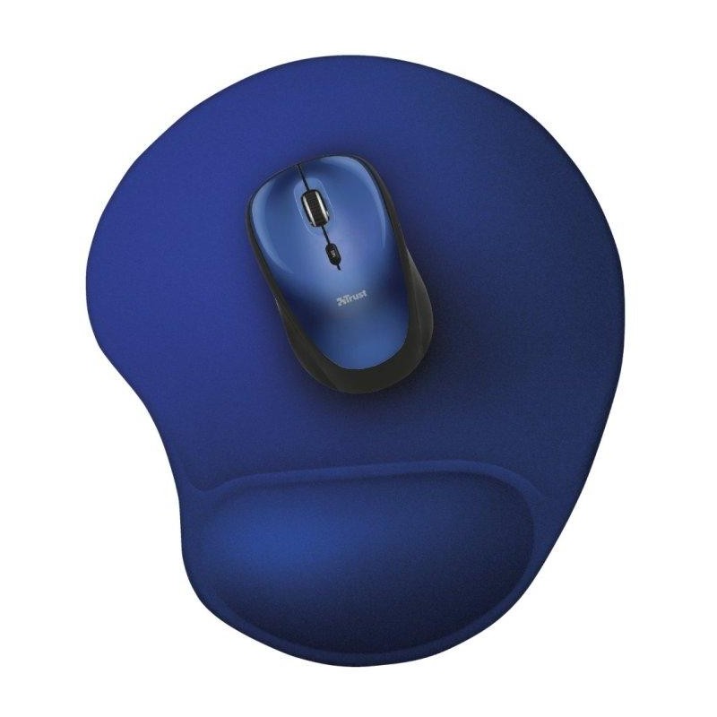 TRUST BIGFOOT ALFOMBRILLA ERGONÓMICA ANTIDESLIZANTE PARA RATÓN RELLENO GEL AZUL