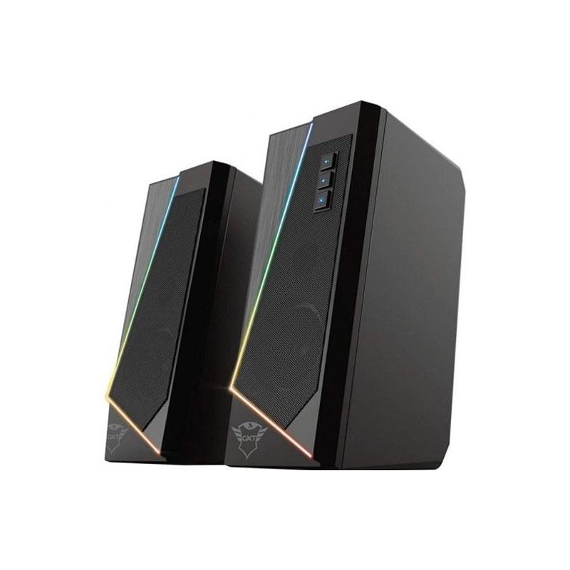 TRUST ALTAVOCES 2.0 ZOXA RGB 6W RMS 12W MAX 6 MODOS ILUMINACION AUTOALIMENTADO USB LED COLOR NEGRO