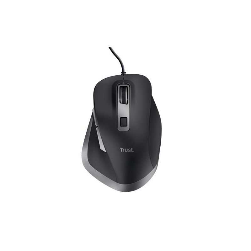 TRUST RATÓN FYDA CABLE USB 600/1400/2800/5000DPI DIESTRO 6 BOTONES NEGRO