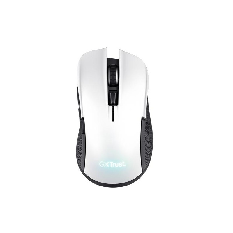 TRUST RATÓN GAMING GXT 923W INALÁMBRICO RECARGABLE 7200 DPI 6 BOTONES DIESTRO ILUMINACIÓN LED BLANCO