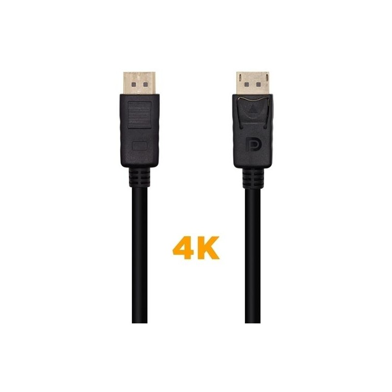 AISENS CABLE DISPLAYPORT V1.2 4K@60HZ DP/M - DP/M NEGRO 0,5M