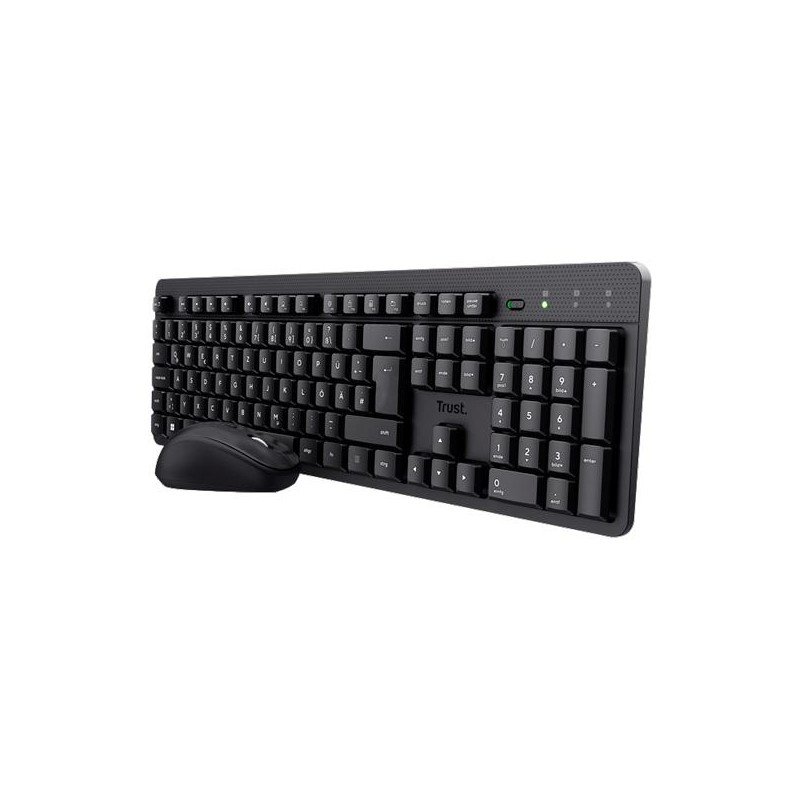 TRUST COMBO TECLADO + RATÓN TKM-360 INALÁMBRICO 1000PPP SILENCIOSO NEGRO