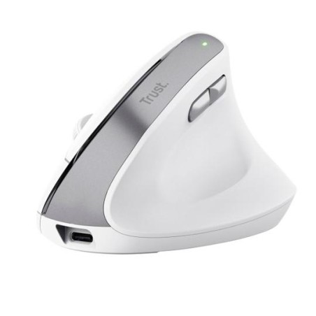 TRUST RATÓN BAYO II ERGONÓMICO VERTICAL INALÁMBRICO 2.4GHZ 6 BOTONES RECARGABLE BLANCO