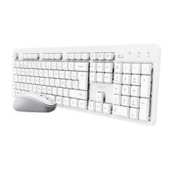 TRUST COMBO TECLADO + RATÓN INALÁMBRICO ODY II SILENCIOSO BLANCO