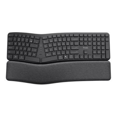 TRUST TECLADO PARTIDO INALÁMBRICO KEYRA MULTIDISPOSITIVO, USB BLUETOOTH NEGRO