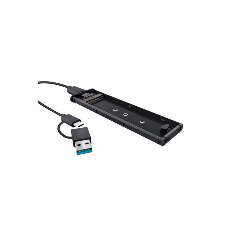 TRUST CAJA EXTERNA M.2 PARA 2230 2242 2260 2280 USB-C/USB3.2 GEN1 NEGRO