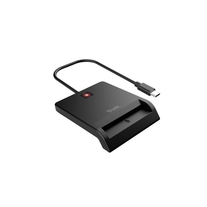 TRUST LECTOR DE TARJETAS EXTERNO DNI COMPATIBLE CON DNIE Y SMARTCARDS USB-C NEGRO