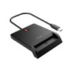 TRUST LECTOR DE TARJETAS EXTERNO DNI COMPATIBLE CON DNIE Y SMARTCARDS USB-C NEGRO