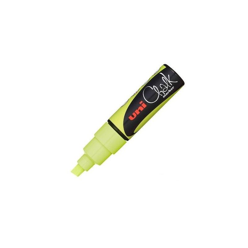 UNIBALL MARCADOR DE TIZA LIQUIDA CHALK PWE-8K AMARILLO FLUOR