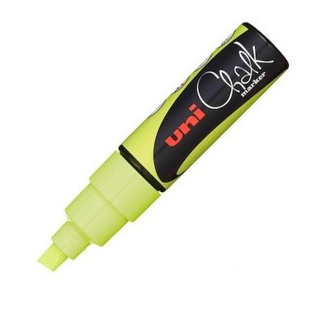 UNIBALL MARCADOR DE TIZA LIQUIDA CHALK PWE-8K AMARILLO FLUOR