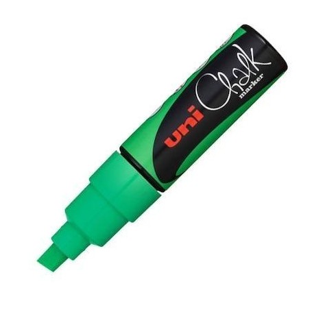 UNIBALL MARCADOR DE TIZA LIQUIDA CHALK PWE-8K VERDE FLUOR