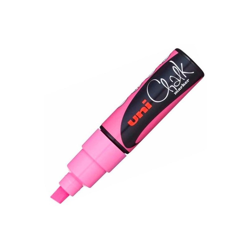 UNIBALL MARCADOR DE TIZA LÍQUIDA CHALK PWE-8K ROSA FLÚOR