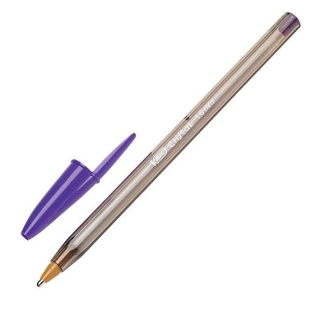 BIC BOLÍGRAFO CRISTAL FUN PÚRPURA CAJA 20 UD