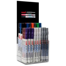 UNIBALL MARCADOR PERMANENTE PAINT MARKER PX-21/54P COLORES SURTIDOS EXPOSITOR 54 UD