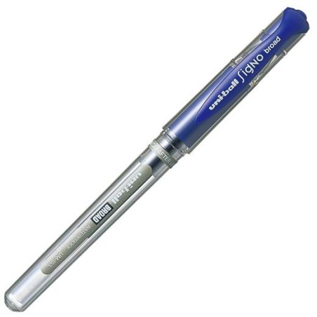UNIBALL ROLLERBALL SIGNO BROAD UM-153 1.0MM AZUL CAJA 12 UD