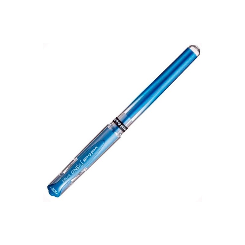 UNIBALL ROLLERBALL SIGNO BROAD UM-153 1.0MM AZUL METÁLICO