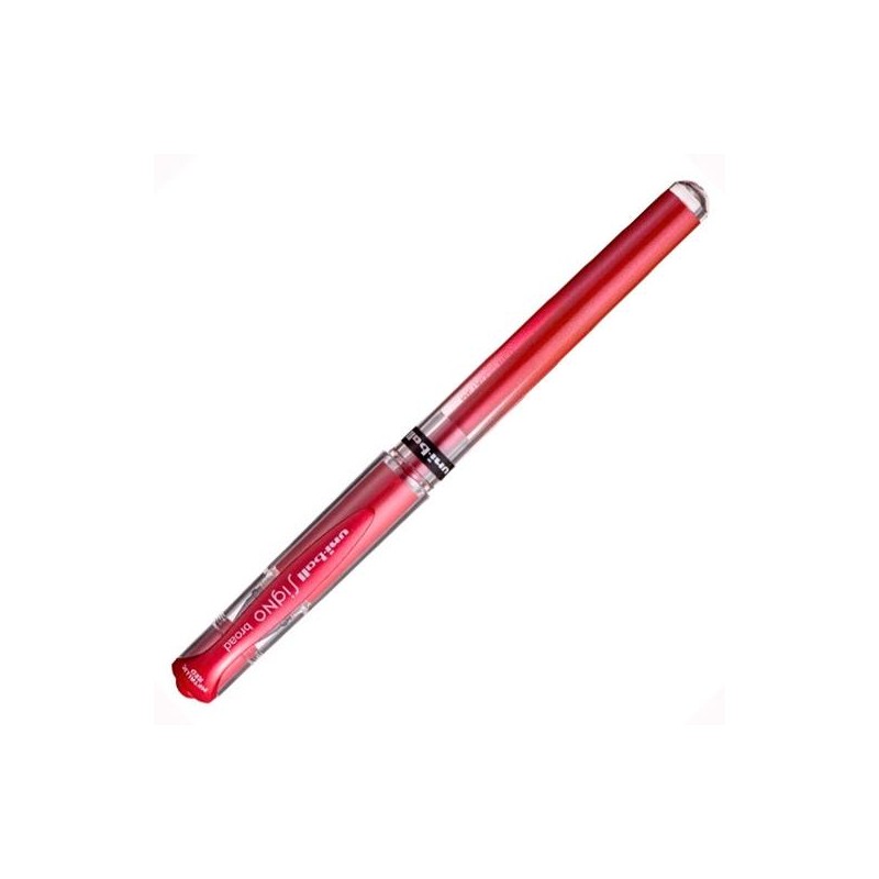 UNIBALL ROLLERBALL SIGNO BROAD UM-153 1.0MM ROJO METÁLICO