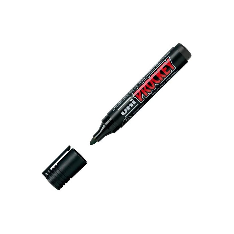 UNIBALL MARCADOR PROCKEY PM-122 NO PERMANENTE PUNTA BALA 1,2-1,8MM NEGRO
