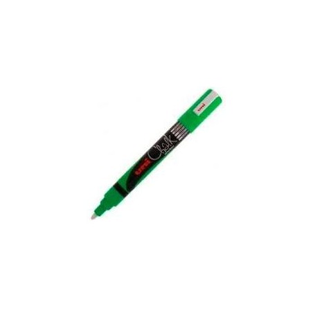 UNIBALL MARCADOR DE TIZA LÍQUIDA CHALK PWE-5M VERDE FLÚOR