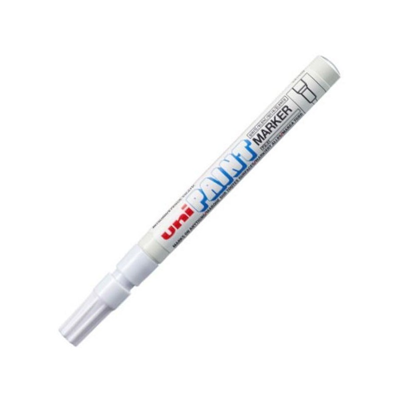 UNIBALL MARCADOR PERMANENTE PAINT MARKER PX-20(L) BLANCO