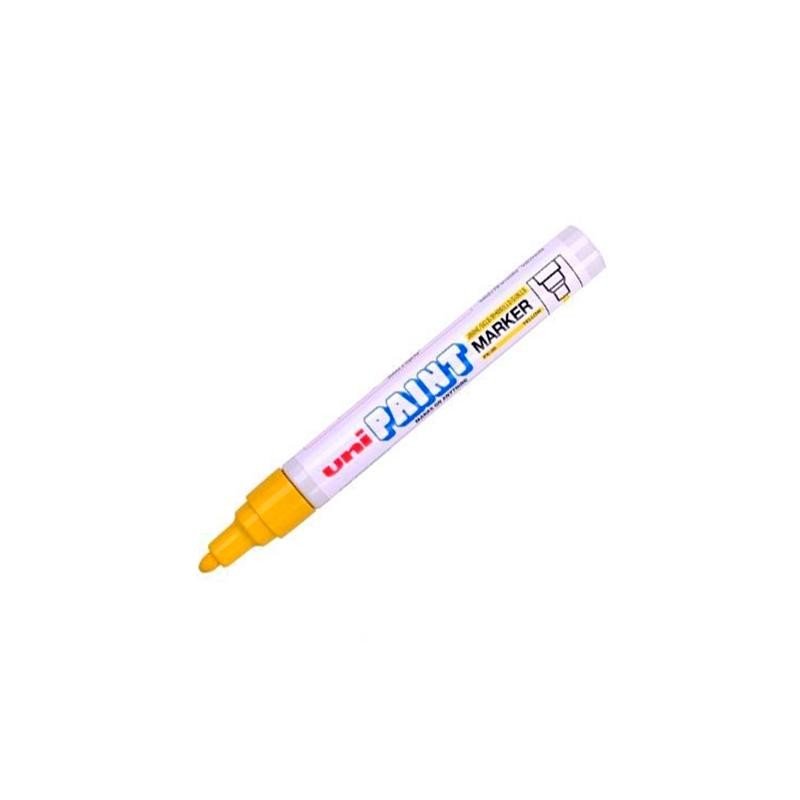 UNIBALL MARCADOR PERMANENTE PAINT MARKER PX-20(L) AMARILLO
