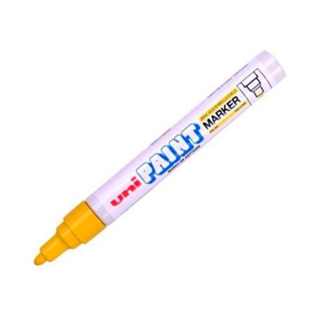 UNIBALL MARCADOR PERMANENTE PAINT MARKER PX-20(L) AMARILLO