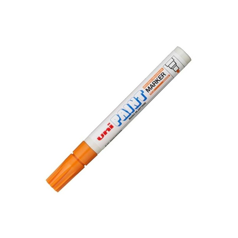 UNIBALL MARCADOR PERMANENTE PAINT MARKER PX-20(L) NARANJA