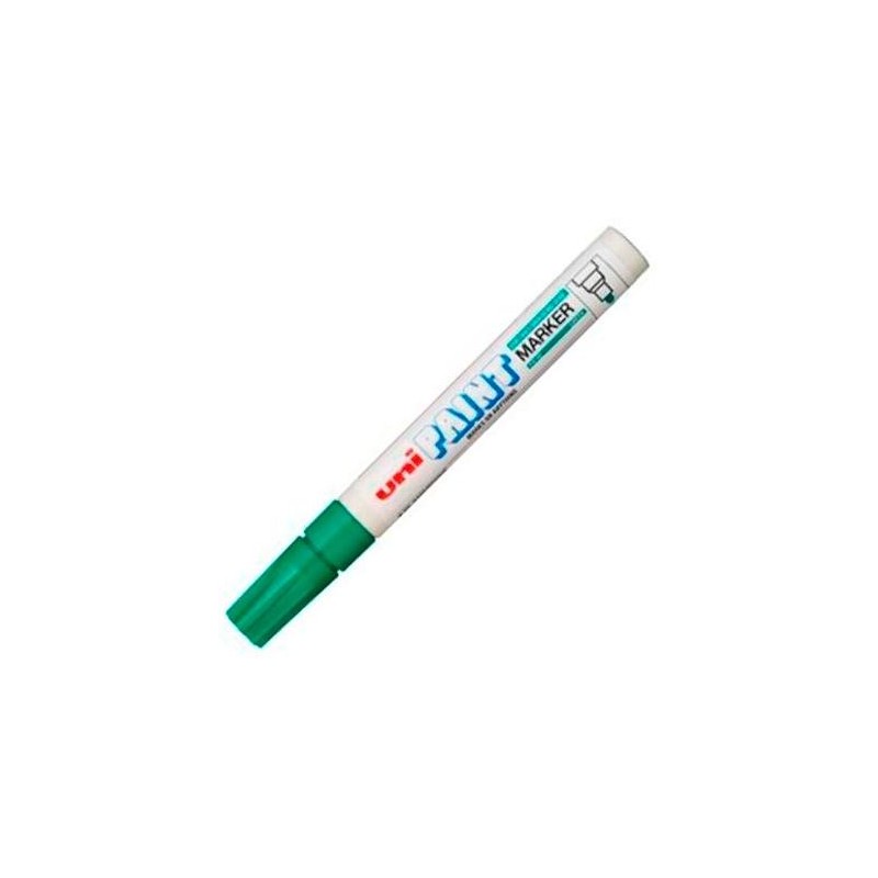 UNIBALL MARCADOR PERMANENTE PAINT MARKER PX-20(L) VERDE