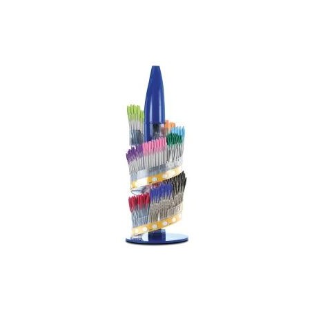 BIC EXPOSITOR CRISTAL FAMILY SURTIDO + REGALO DE 3 CAJAS DE CRISTAL AZUL