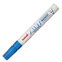 UNIBALL MARCADOR PERMANENTE PAINT MARKER PX-20(L) AZUL CLARO