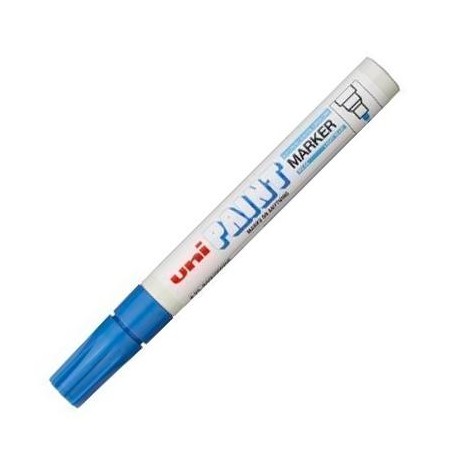 UNIBALL MARCADOR PERMANENTE PAINT MARKER PX-20(L) AZUL CLARO