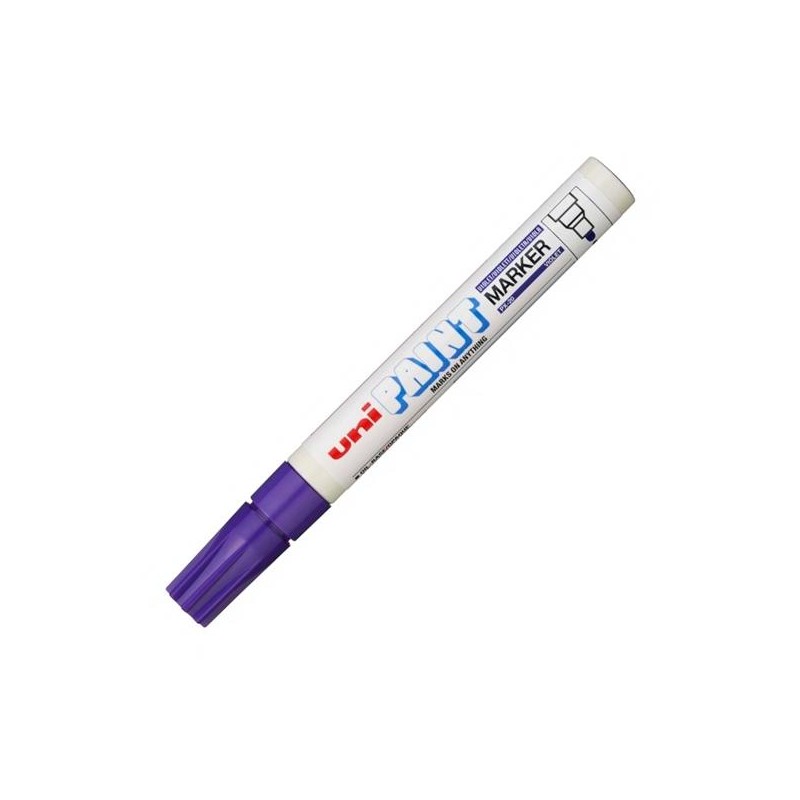 UNIBALL MARCADOR PERMANENTE PAINT MARKER PX-20(L) VIOLETA