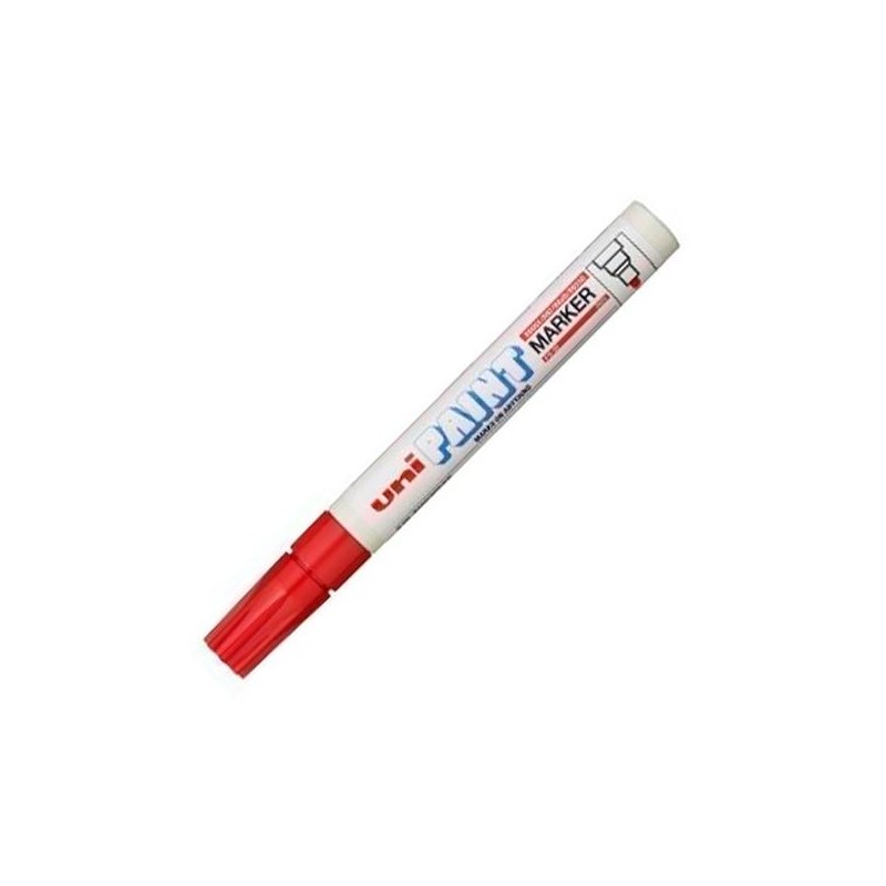 UNIBALL MARCADOR PERMANENTE PAINT MARKER PX-20(L) ROJO