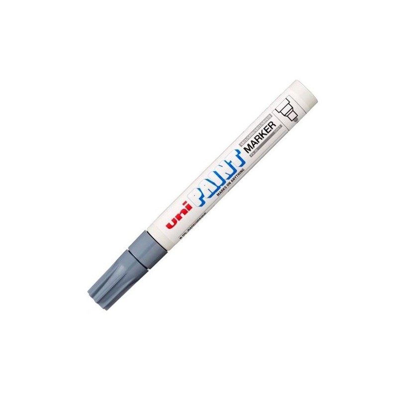 UNIBALL MARCADOR PERMANENTE PAINT MARKER PX-20(L) GRIS