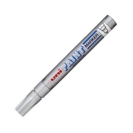 UNIBALL MARCADOR PERMANENTE PAINT MARKER PX-20(L) PLATA
