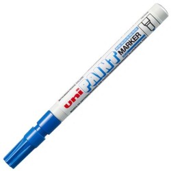 UNIBALL MARCADOR PERMANENTE PAINT PX-21L AZUL CAJA 12 UD