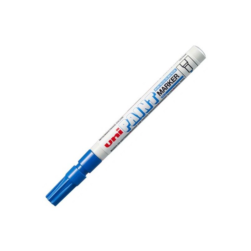 UNIBALL MARCADOR PERMANENTE PAINT PX-21L AZUL CAJA 12 UD
