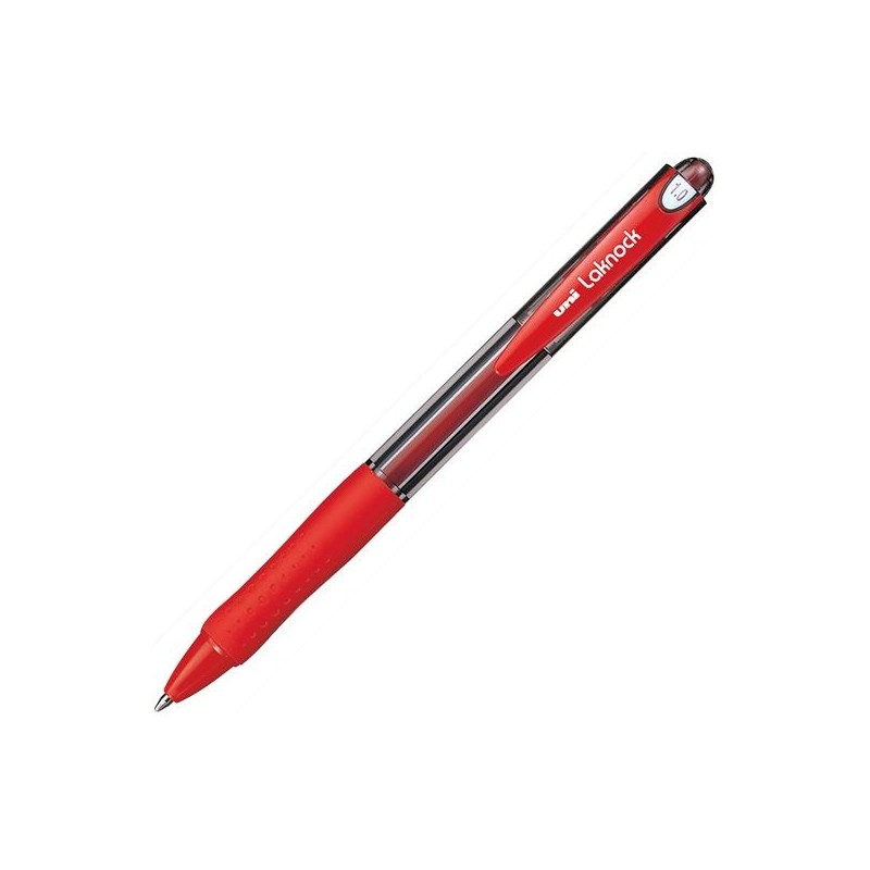 UNIBALL ROLLERBALL LAKNOCK SN-100(10) 1.0MM ROJO CAJA 12 UD