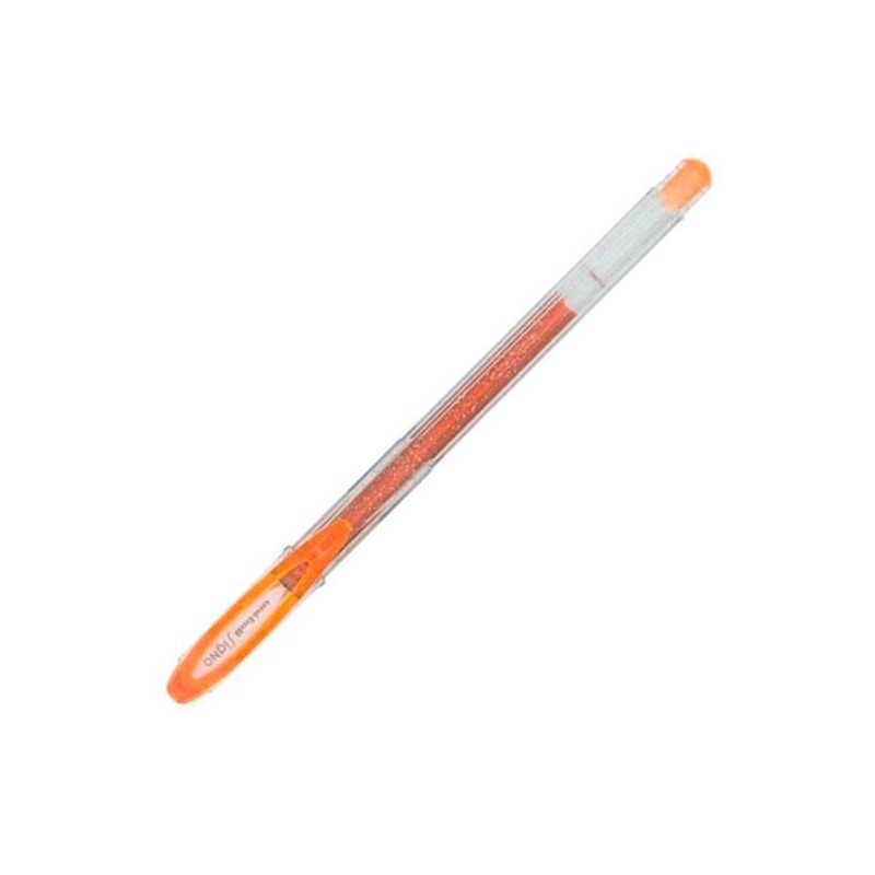 UNIBALL ROLLERBALL SIGNO SPARKLING UM-120SP 1.0MM NARANJA CAJA 12 UD