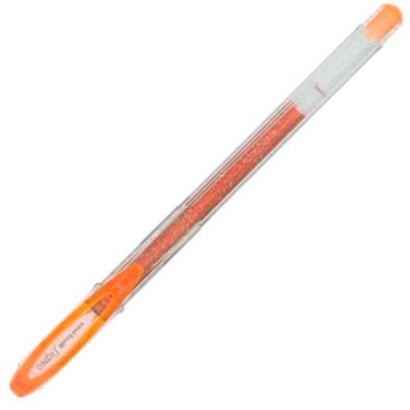 UNIBALL ROLLERBALL SIGNO SPARKLING UM-120SP 1.0MM NARANJA CAJA 12 UD
