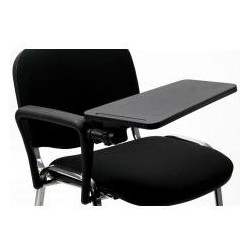 UNISIT REPOSABRAZOS CON MESITA ESCRITORIO PARA SILLA CONFIDENTE DADO NEGRO
